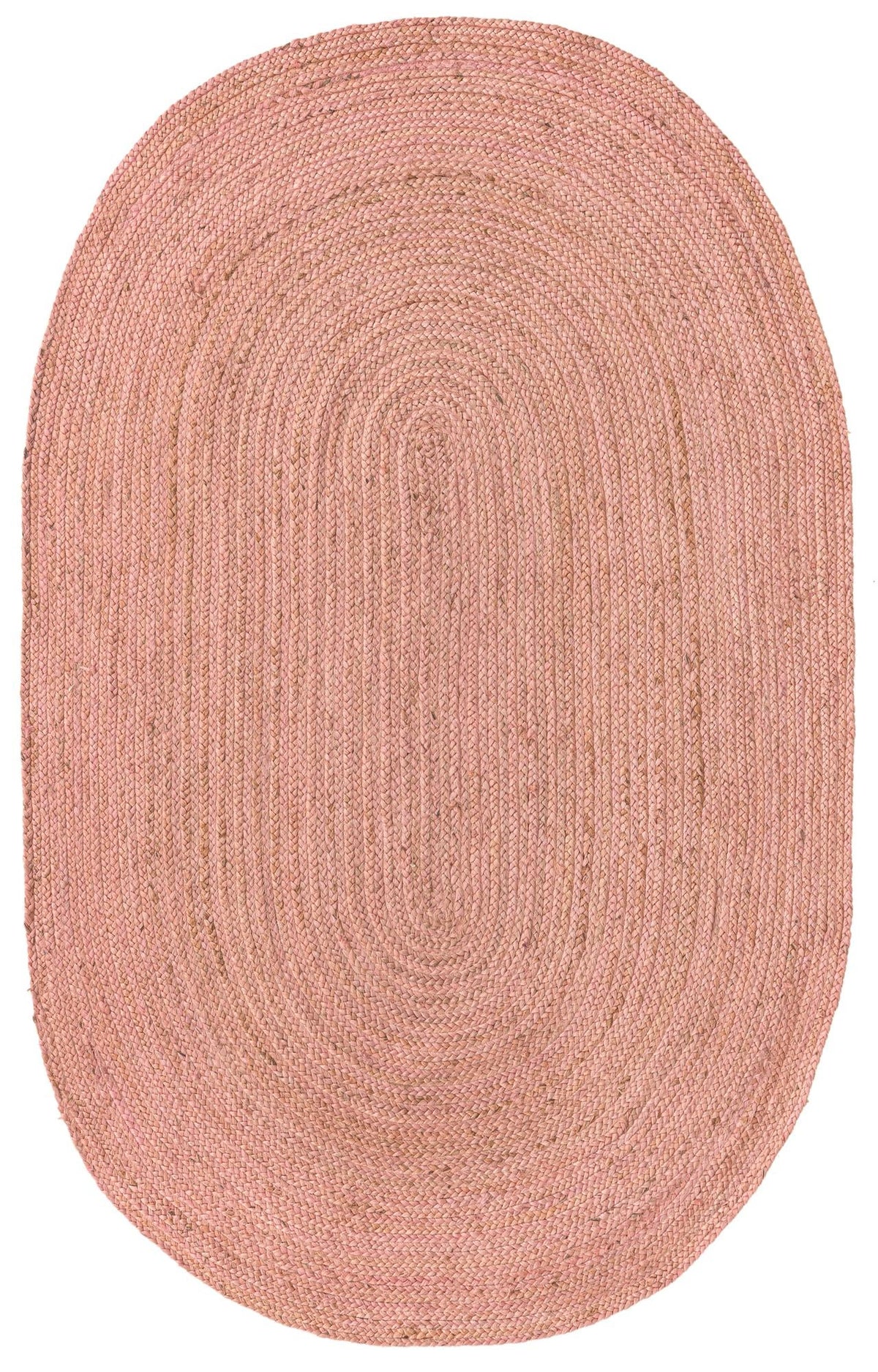 Handmade Braided Jute Oval Rug
