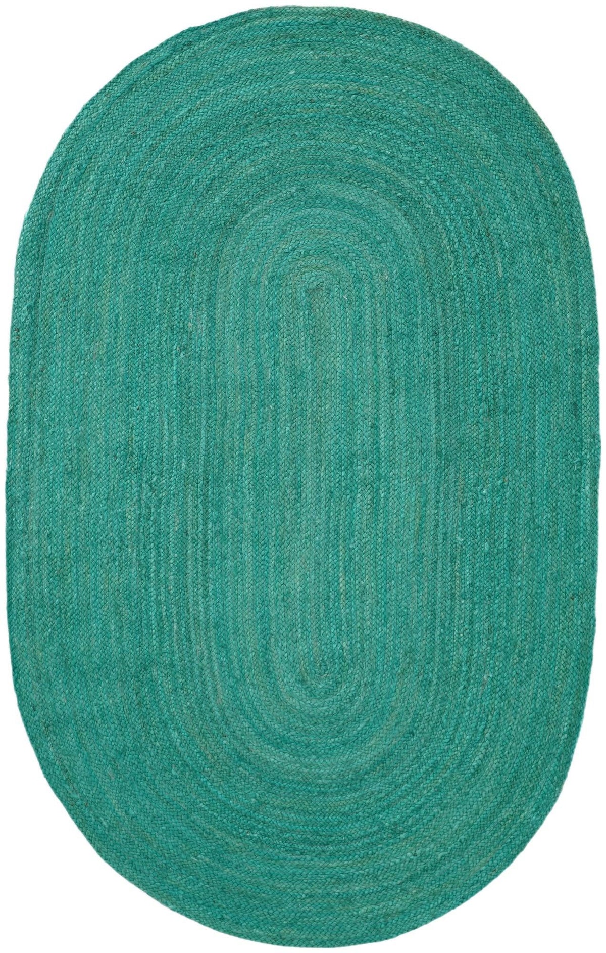 Handmade Braided Jute Oval Rug