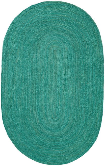 Handmade Braided Jute Oval Rug