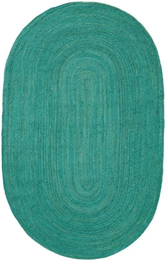 Handmade Braided Jute Oval Rug