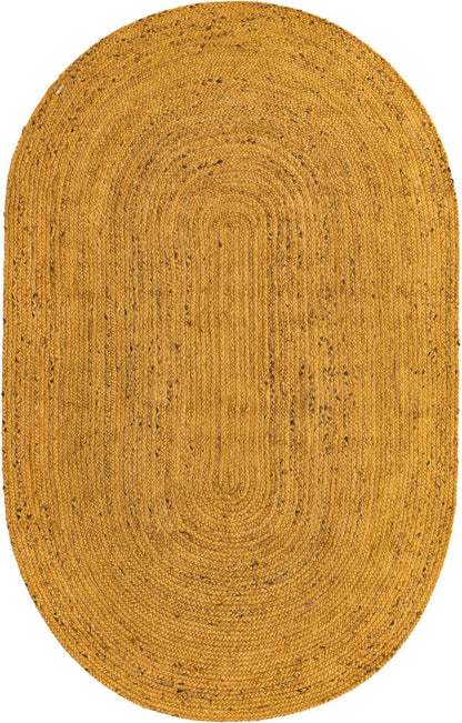 Handmade Braided Jute Oval Rug