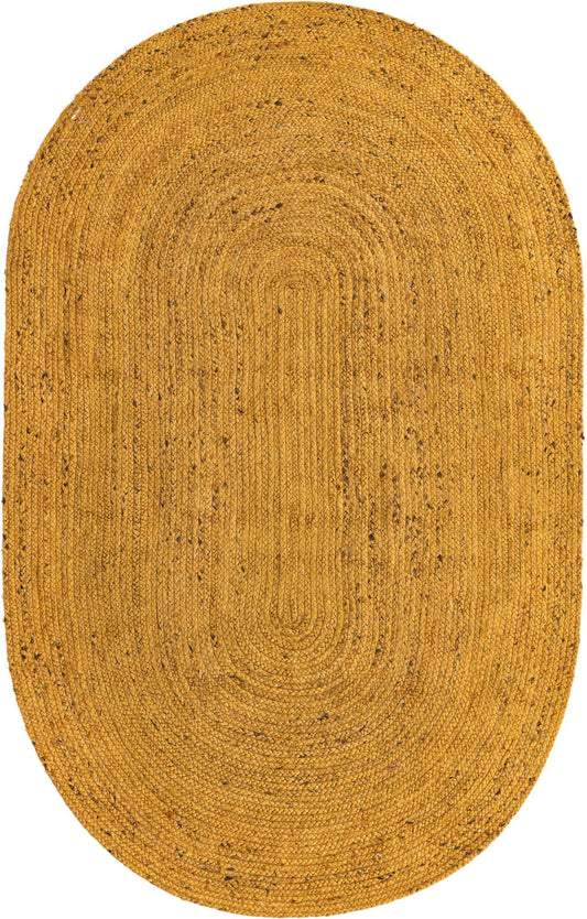 Handmade Braided Jute Oval Rug