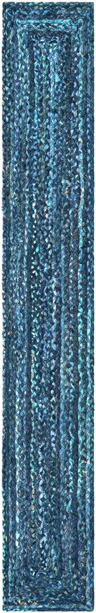 Handmade Braided Chindi Table Runner Rug