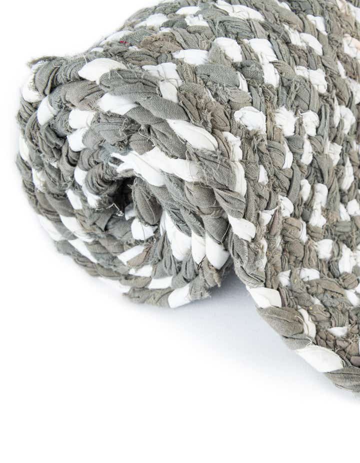 Braided Chindi Hand-Braided Runner Rug 100% Cotton