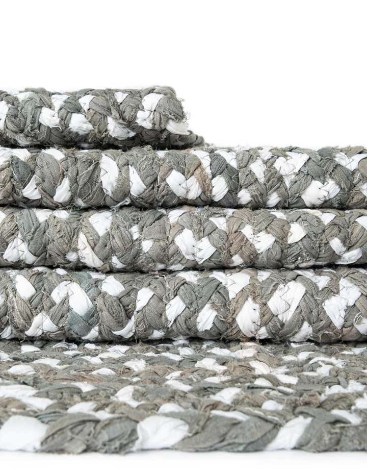 Braided Chindi Hand-Braided Runner Rug 100% Cotton