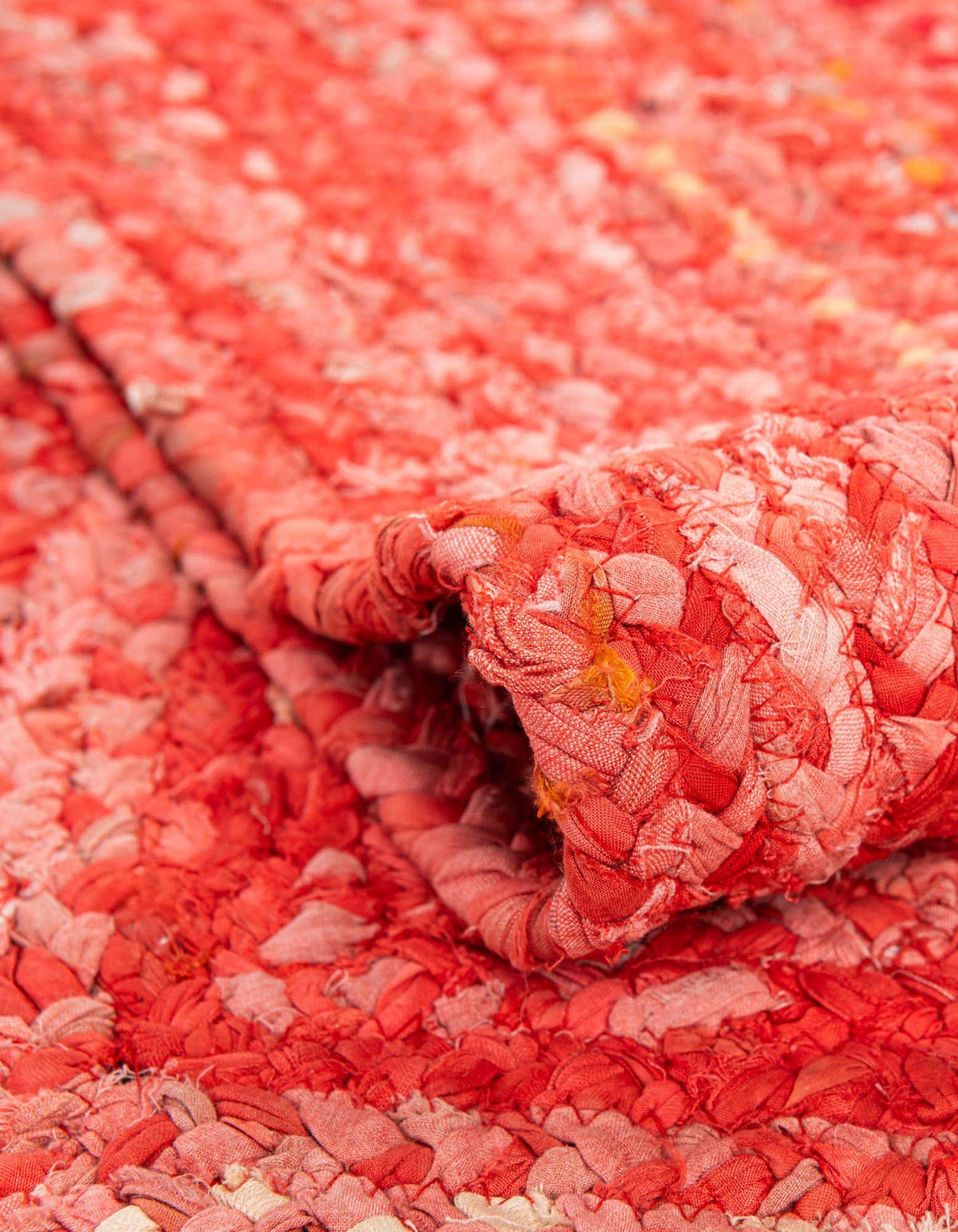Braided Chindi Hand-Braided Table Runner Rug 100% Recycled Cotton