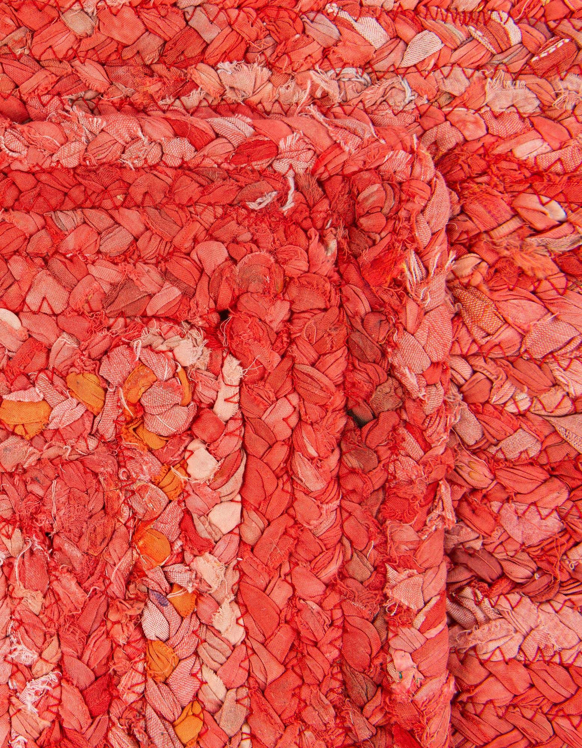 Braided Chindi Hand-Braided Table Runner Rug 100% Recycled Cotton