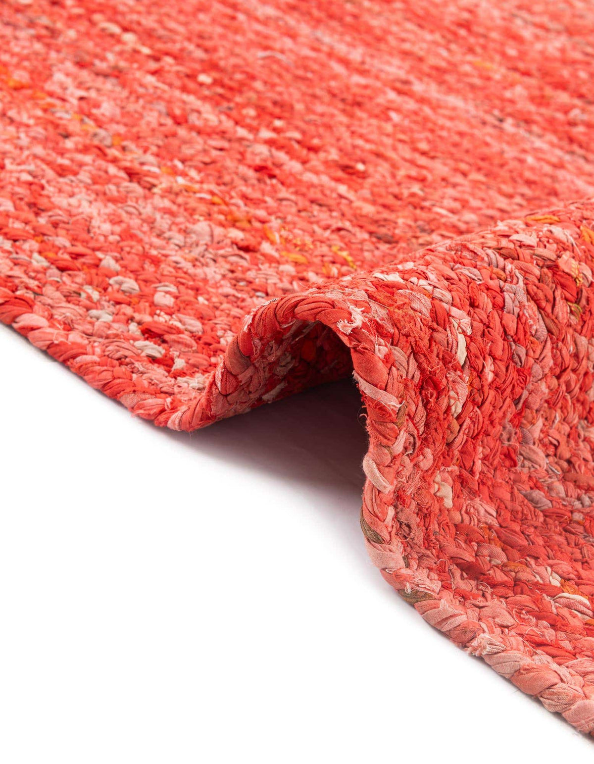 Braided Chindi Hand-Braided Table Runner Rug 100% Recycled Cotton