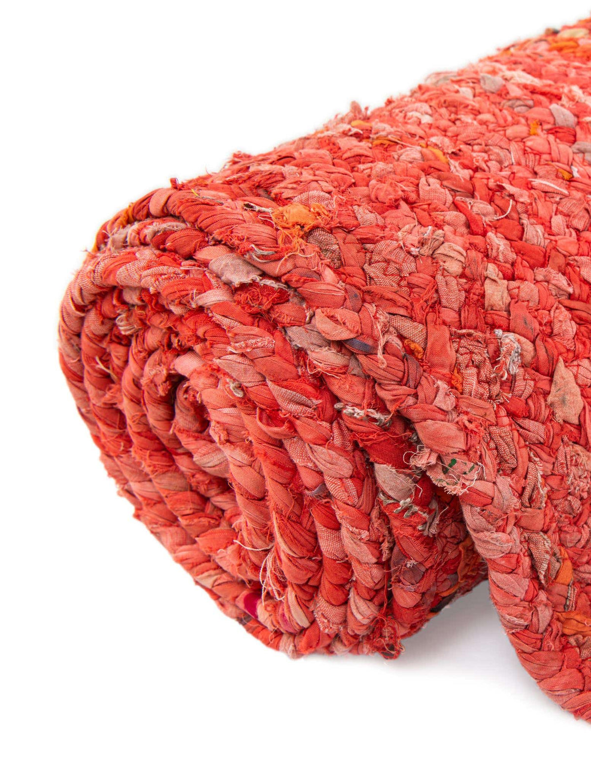 Braided Chindi Hand-Braided Table Runner Rug 100% Recycled Cotton
