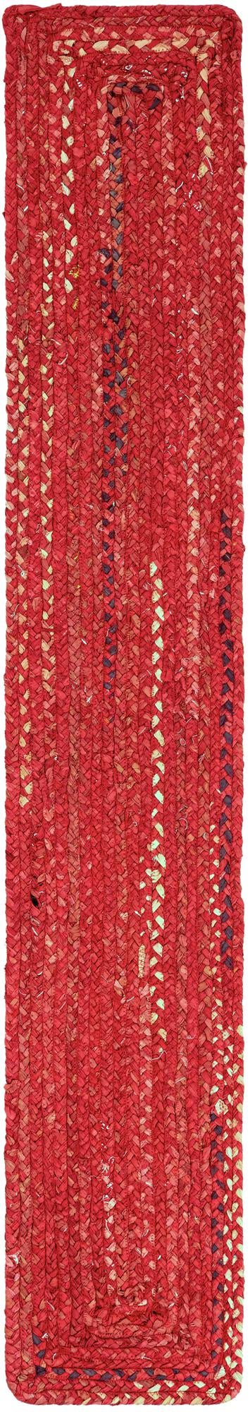 Handmade Braided Chindi Table Runner Rug