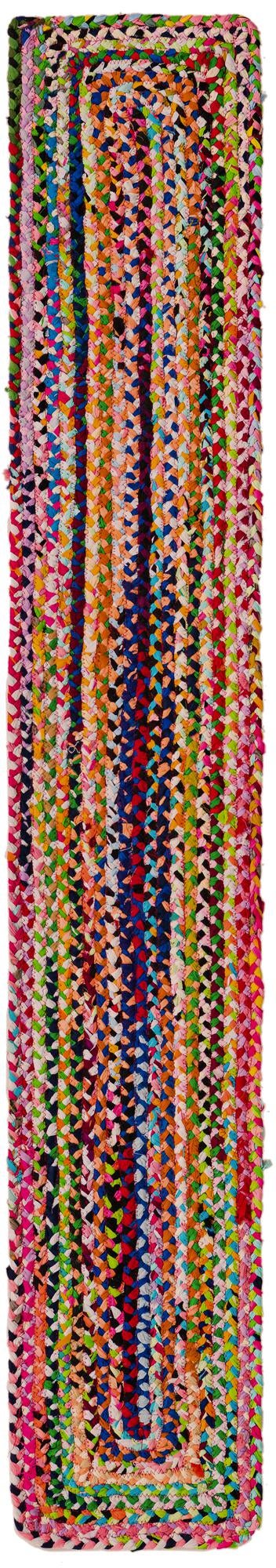 Handmade Braided Chindi Table Runner Rug