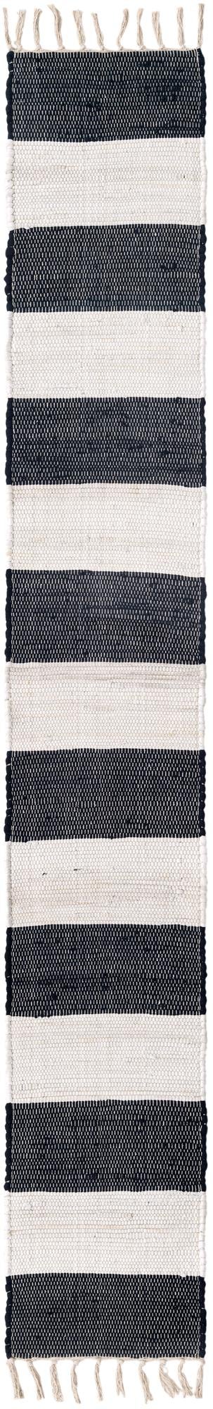 Hand Woven Chindi Rag Table Runner Rug