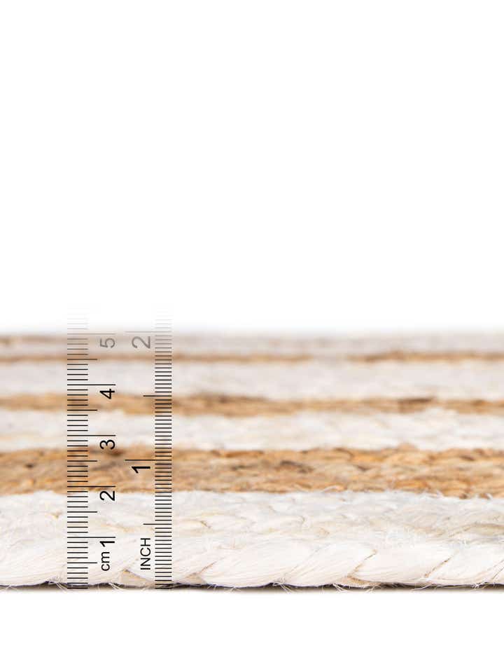 Braided Jute Hand-Braided Area Rug 100% Natural Fiber