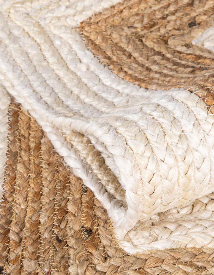 Braided Jute Hand-Braided Area Rug 100% Natural Fiber
