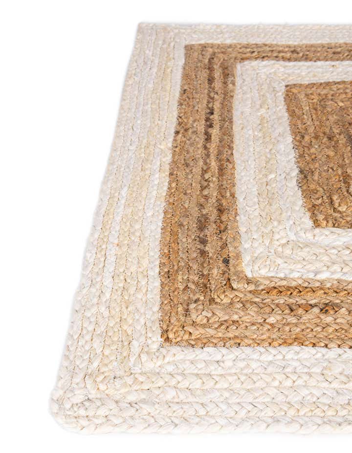 Braided Jute Hand-Braided Area Rug 100% Natural Fiber