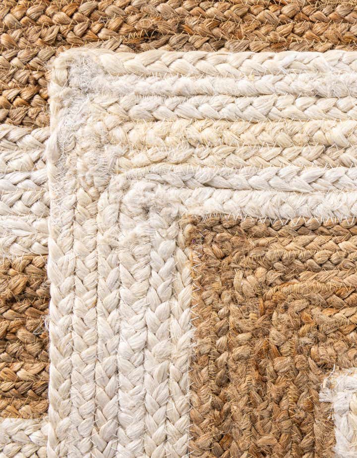 Braided Jute Hand-Braided Area Rug 100% Natural Fiber