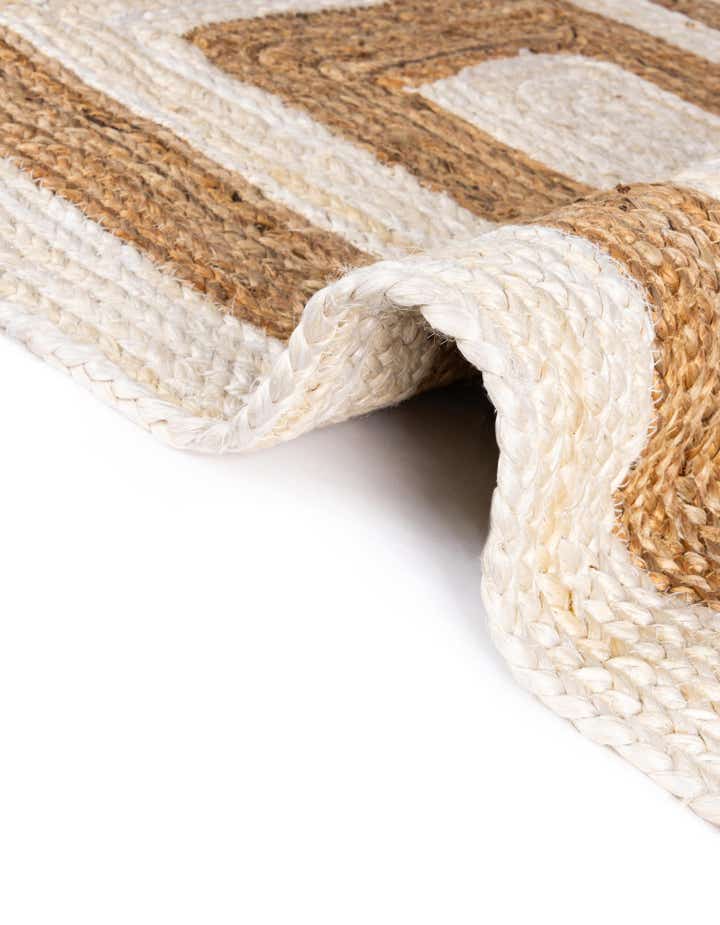 Braided Jute Hand-Braided Area Rug 100% Natural Fiber