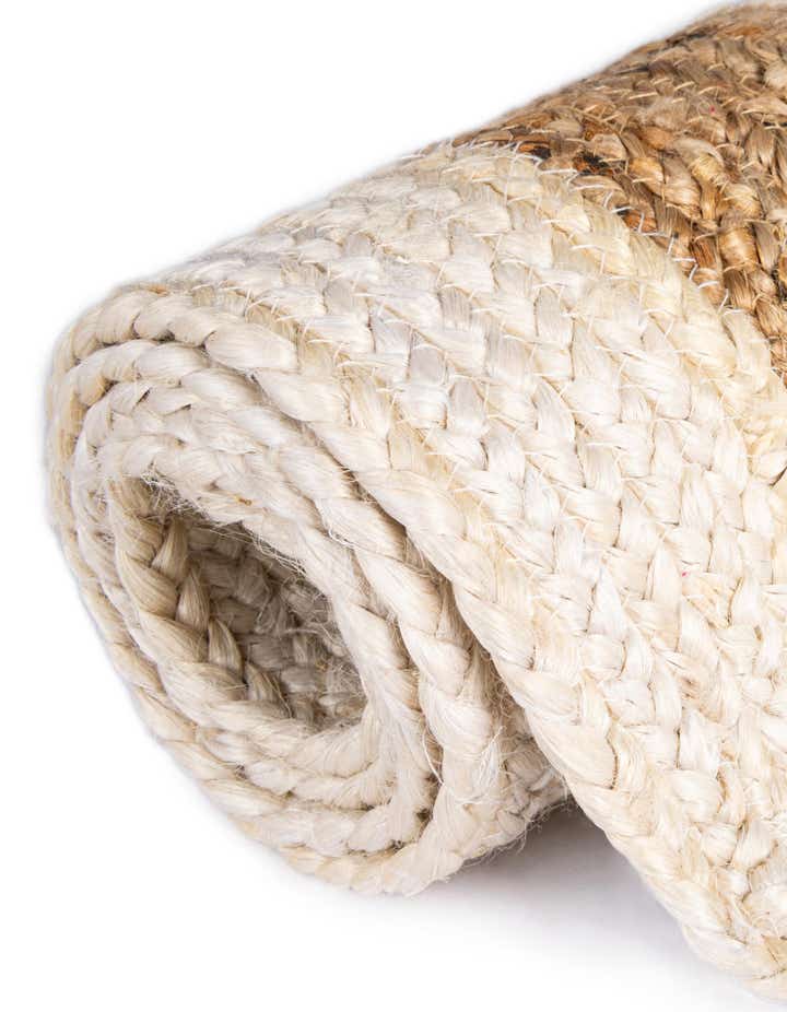 Braided Jute Hand-Braided Area Rug 100% Natural Fiber