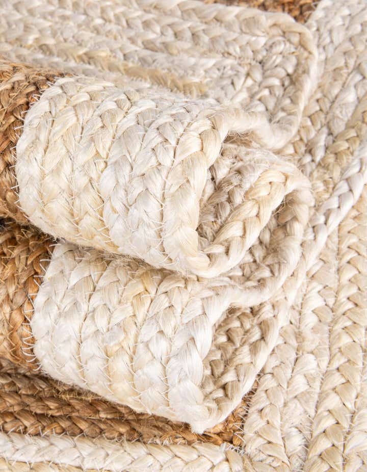 Braided Jute Hand-Braided Area Rug 100% Natural Fiber