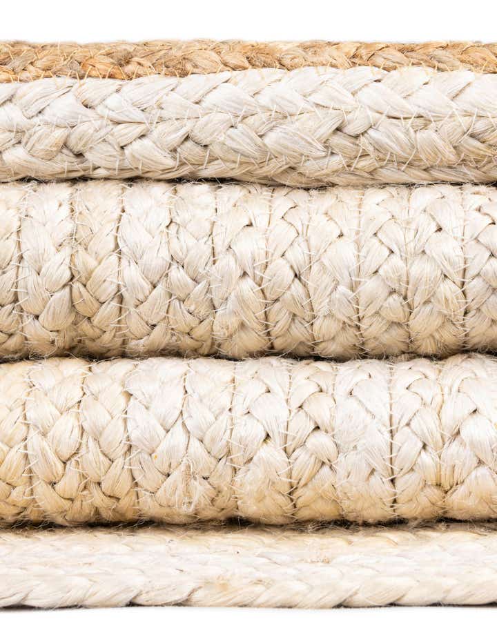 Braided Jute Hand-Braided Area Rug 100% Natural Fiber