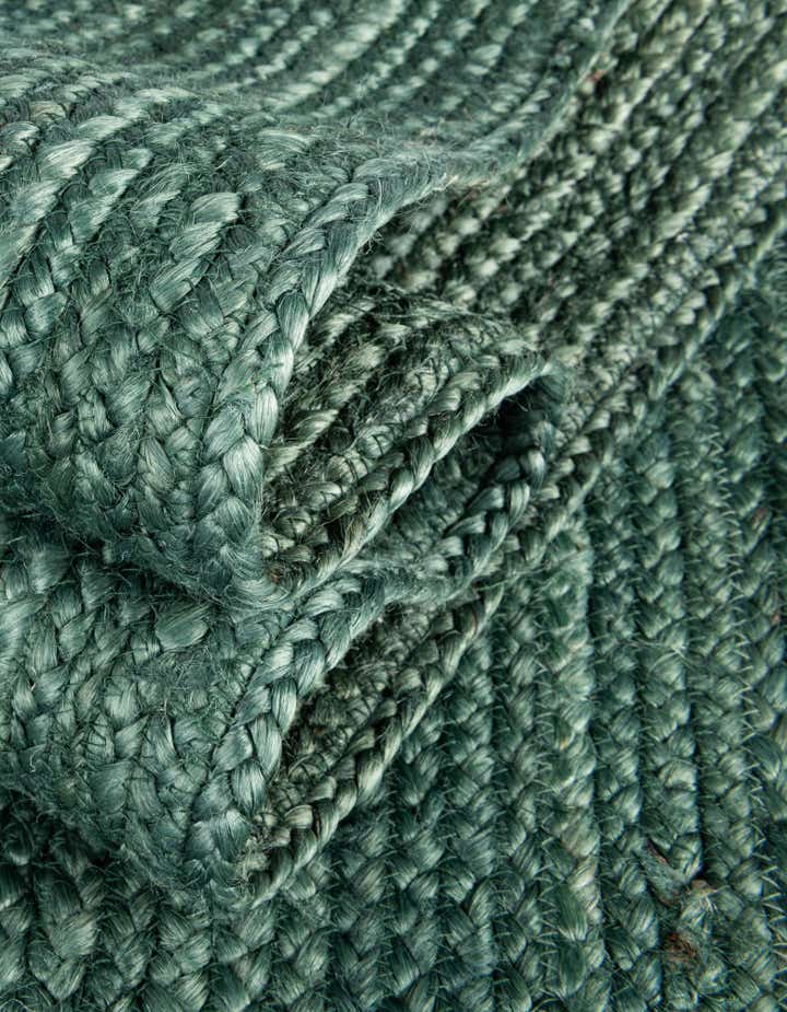 Braided Jute Hand-Braided Oval Rug 100% Natural Fiber