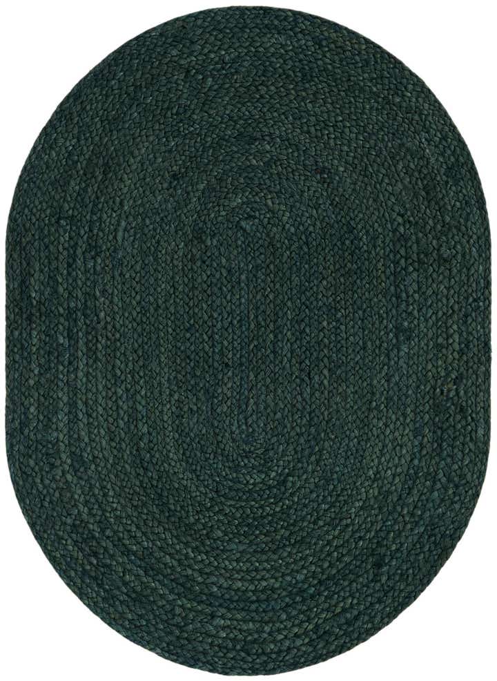 Braided Jute Hand-Braided Oval Rug 100% Natural Fiber