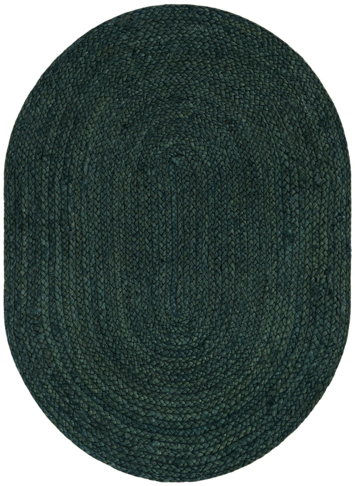 Handmade Braided Jute Oval Rug