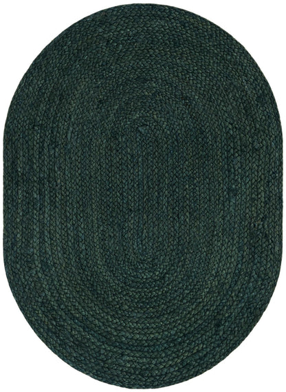 Handmade Braided Jute Oval Rug