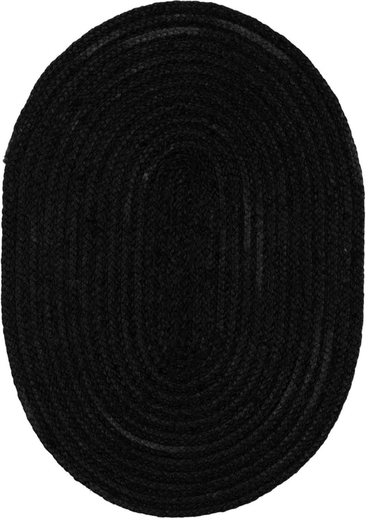 Handmade Braided Jute Oval Rug
