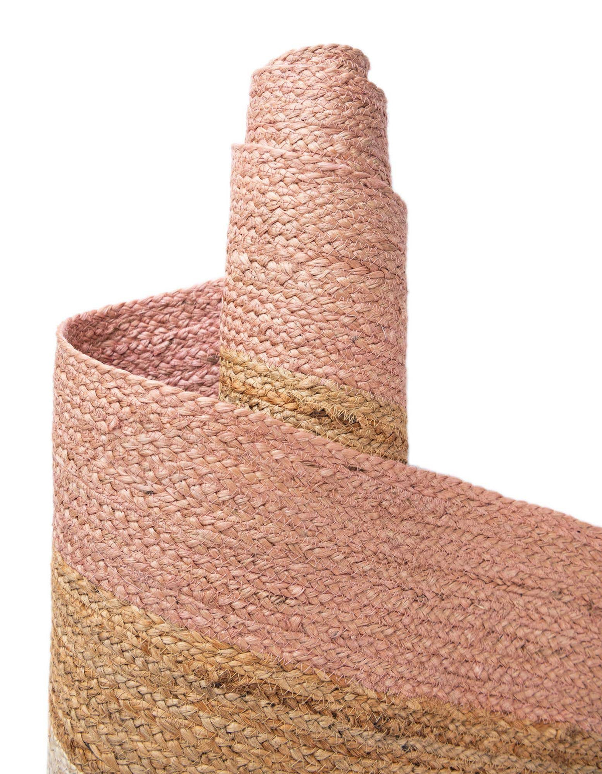 Braided Jute Hand-Braided Area Rug 100% Natural Fiber