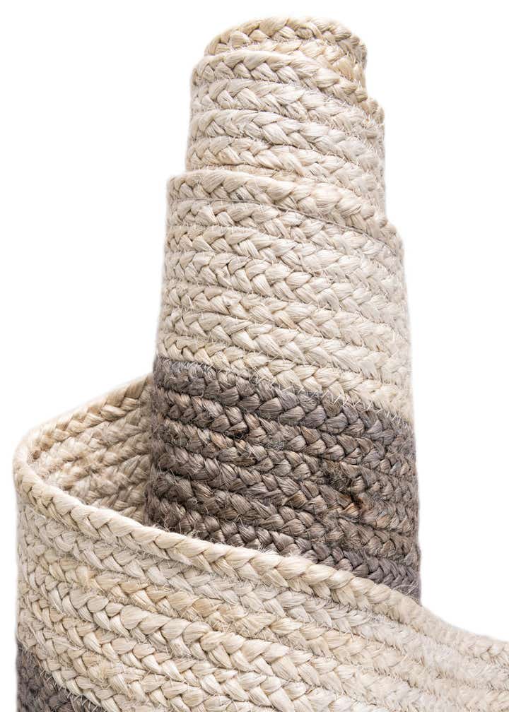 Braided Jute Hand-Braided Runner Rug 100% Natural Fiber