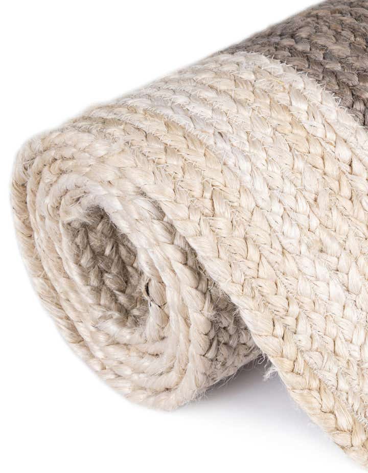 Braided Jute Hand-Braided Runner Rug 100% Natural Fiber