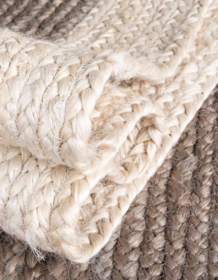 Braided Jute Hand-Braided Runner Rug 100% Natural Fiber