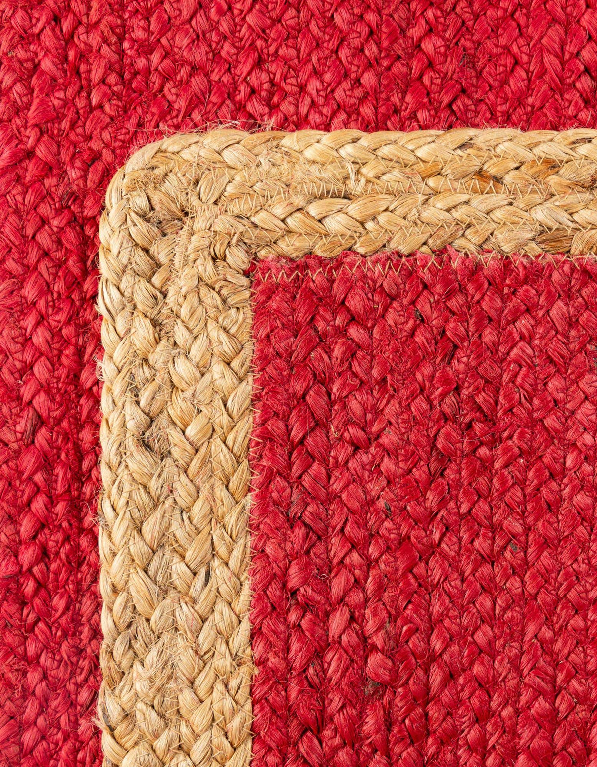 Braided Jute Hand-Braided Area Rug 100% Natural Fiber
