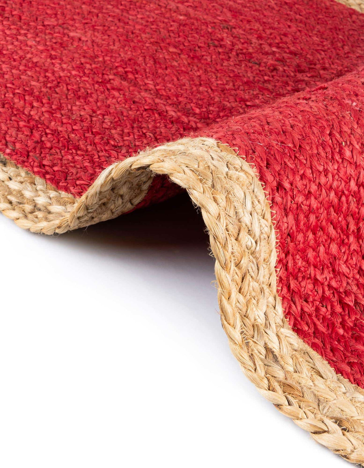 Braided Jute Hand-Braided Area Rug 100% Natural Fiber