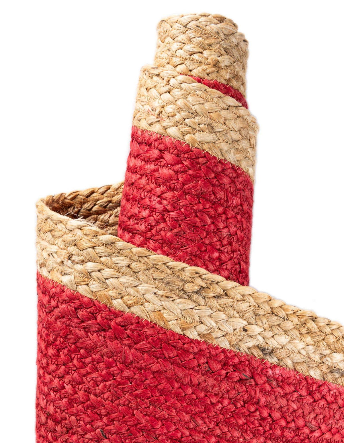 Braided Jute Hand-Braided Area Rug 100% Natural Fiber