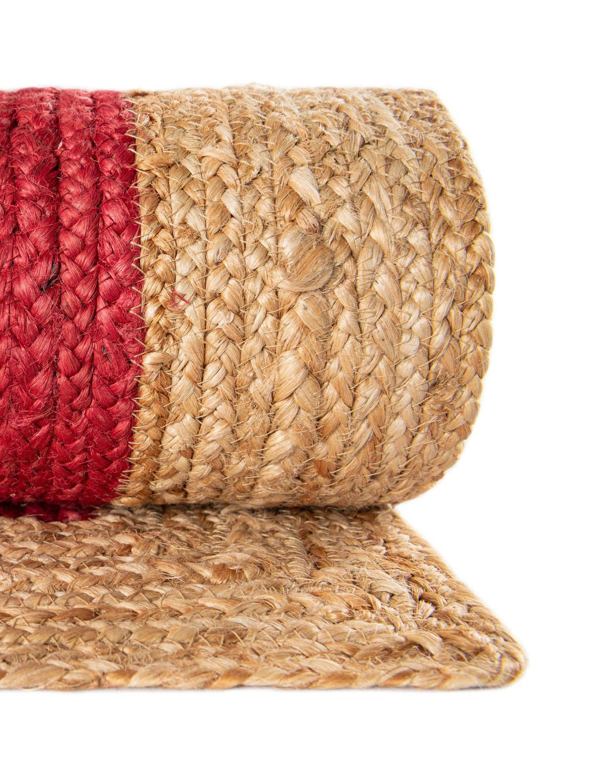 Braided Jute Hand-Braided Area Rug 100% Natural Fiber