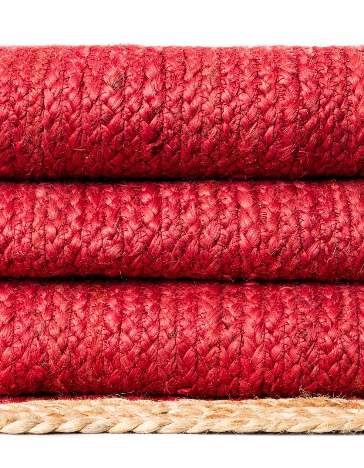 Braided Jute Hand-Braided Area Rug 100% Natural Fiber