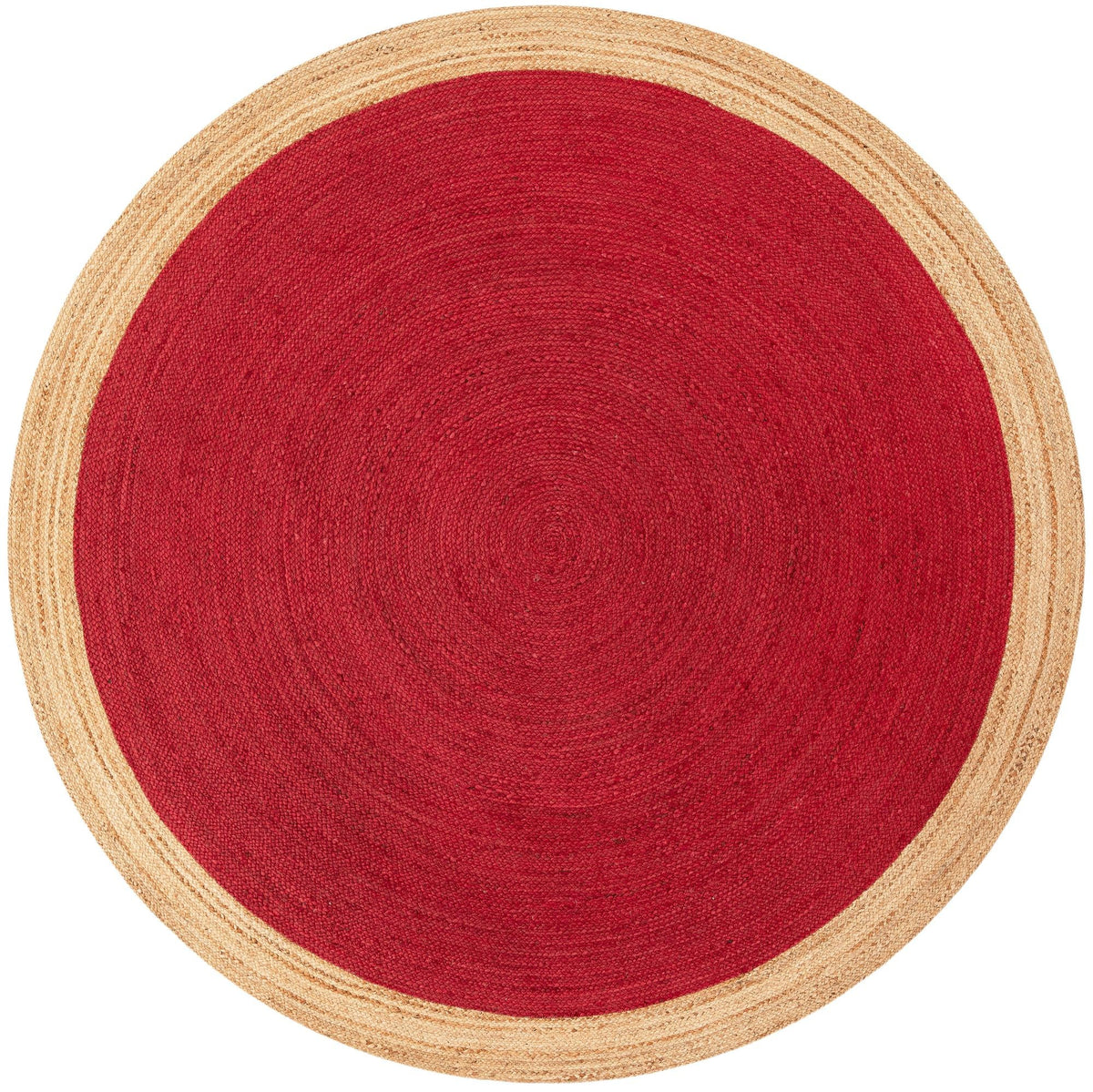 Handmade Braided Jute Round Rug