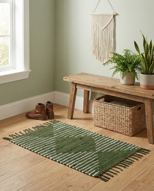 Hand Woven Chindi Cotton Rug