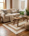 Braided Jute Hand-Braided Area Rug 100% Natural Fiber