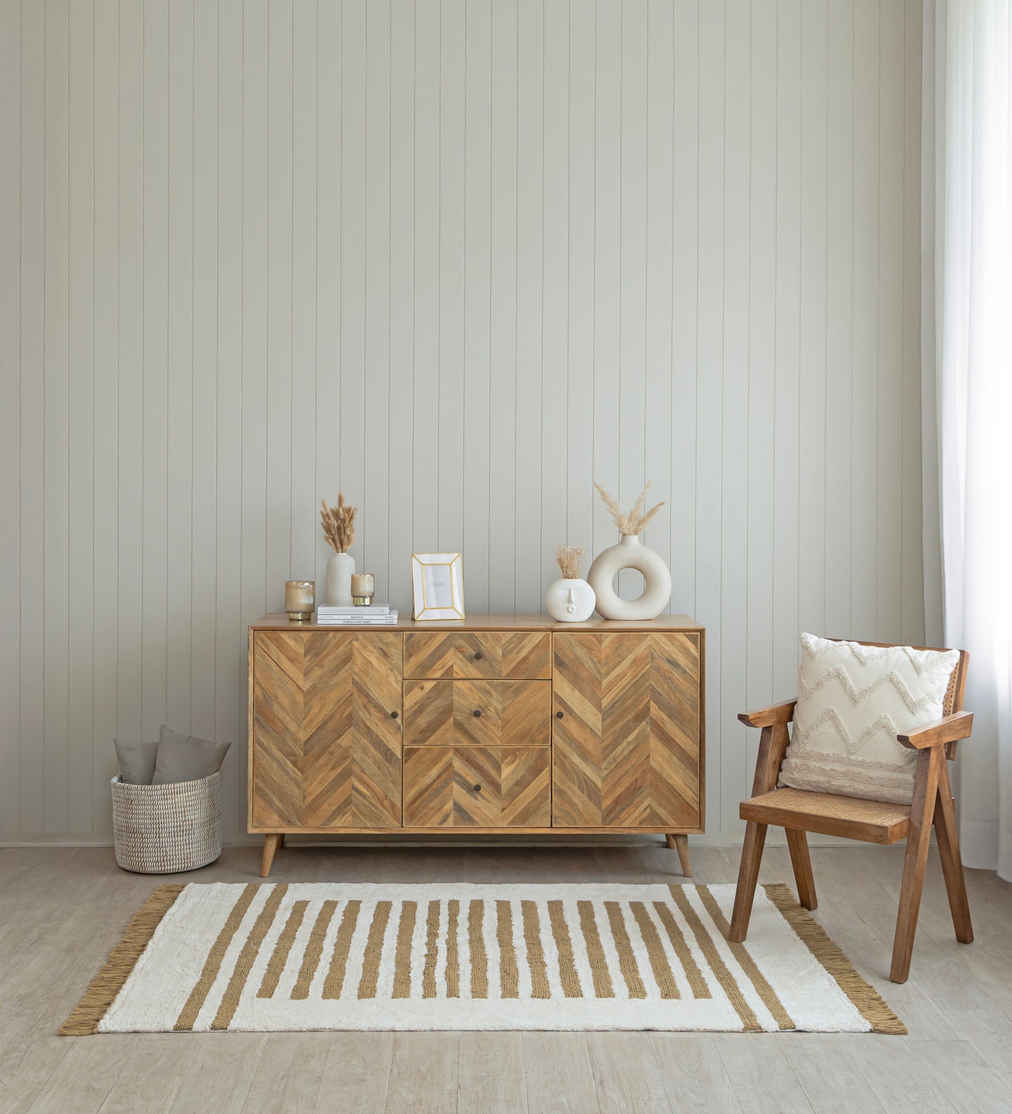 Sand Stripe Hand Tufted Rug