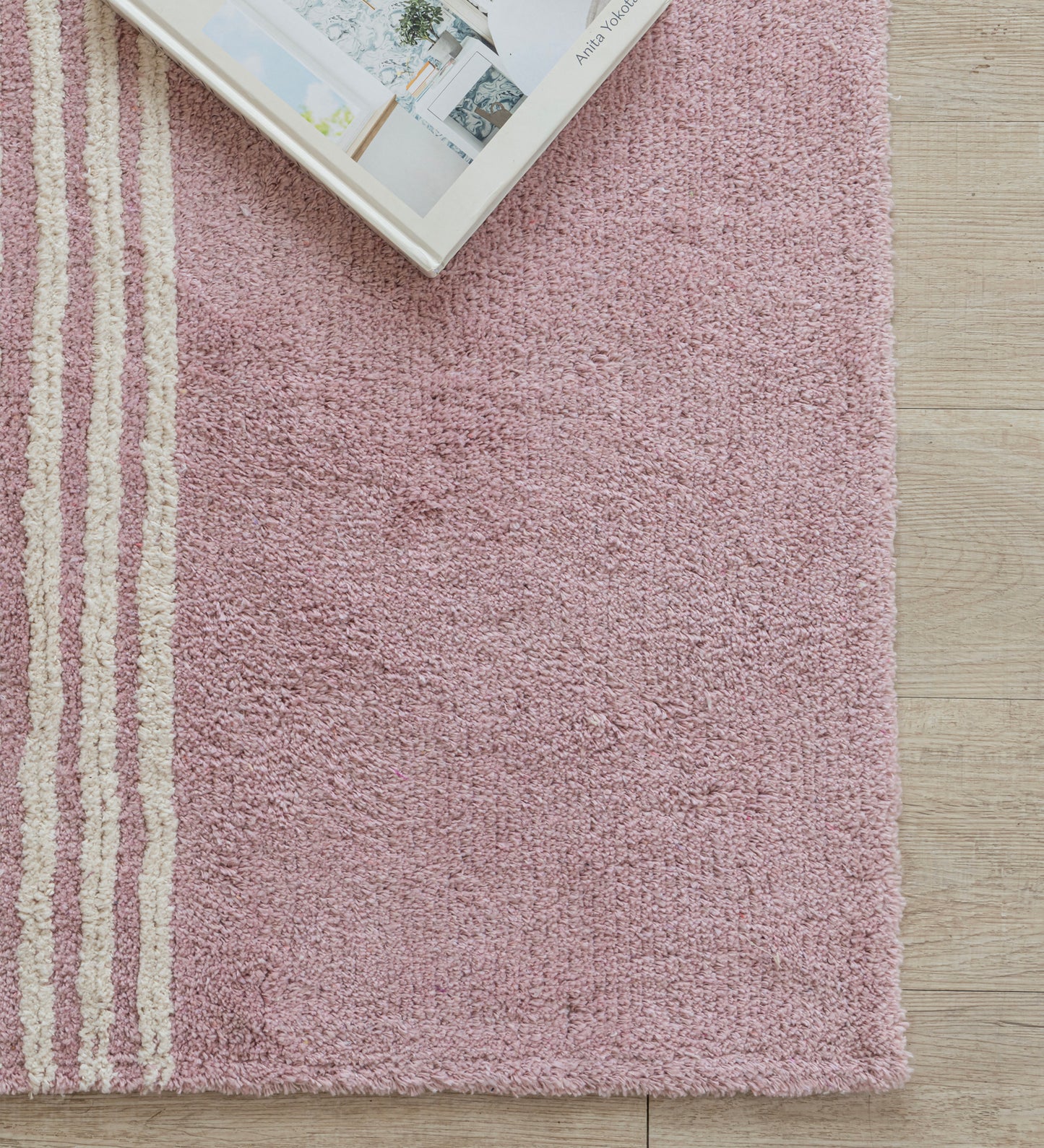 Blush Lines Hand Tufted Rug