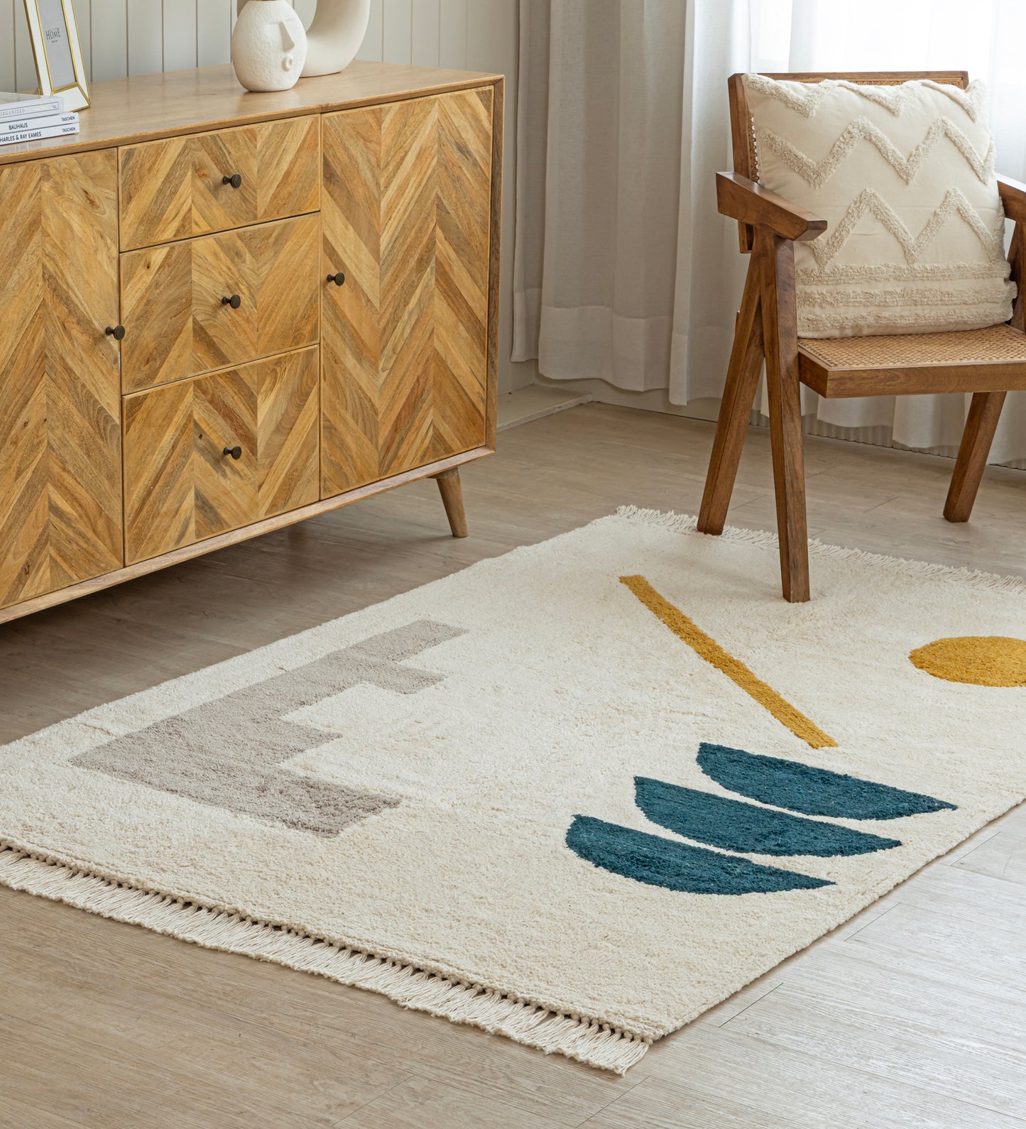 Abstract Balance Hand Tufted Rug