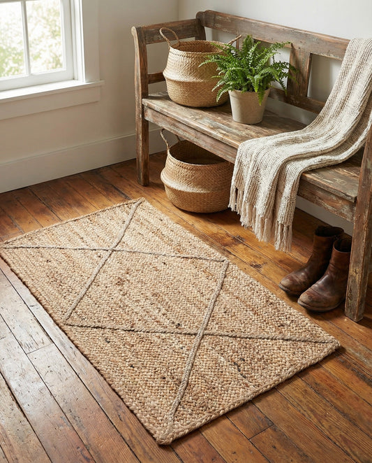 Handmade Braided Jute Rug