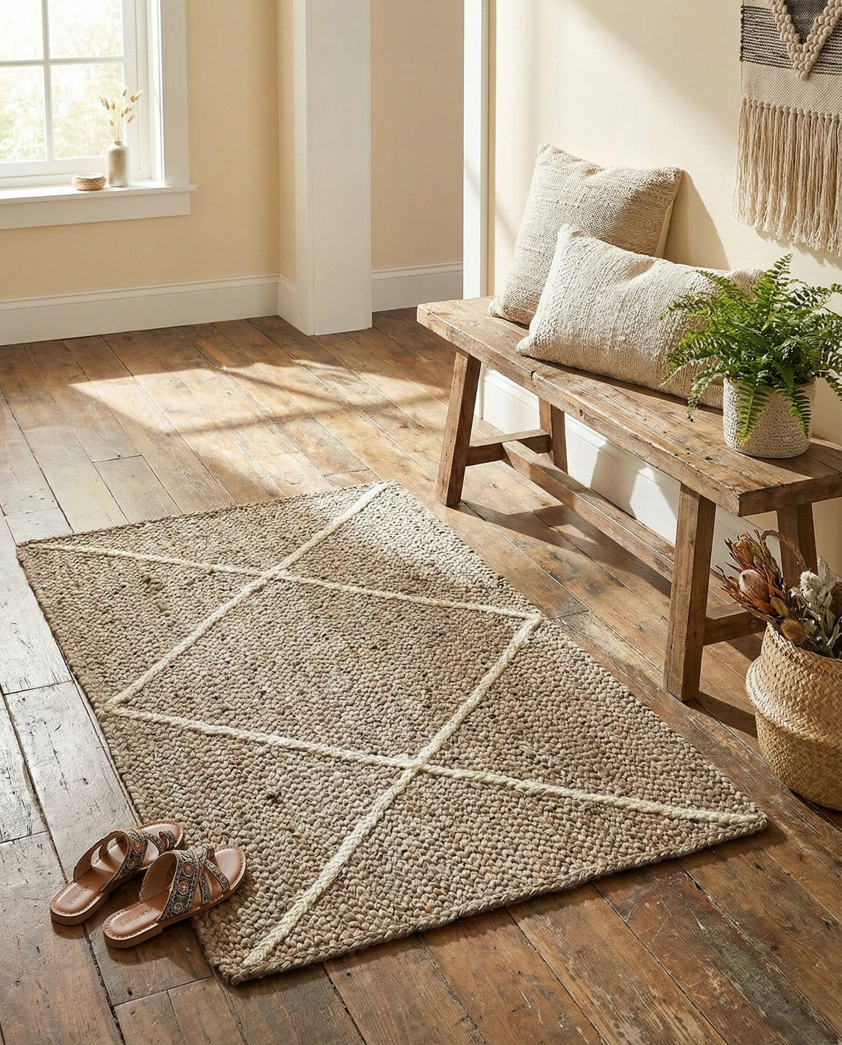 Handmade Braided Jute Rug