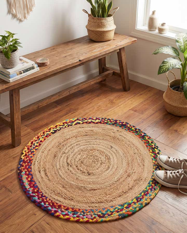 Braided Jute Hand Braided Round Rug