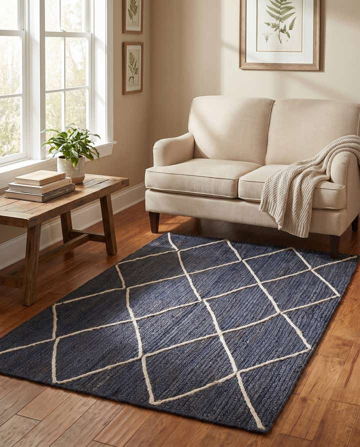 Braided Jute Hand-Braided Area Rug 100% Natural Fiber