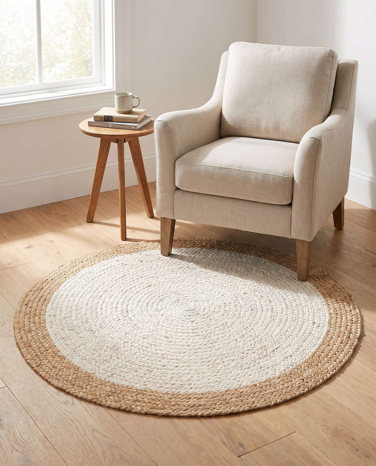 Braided Jute Hand Braided Round Rug