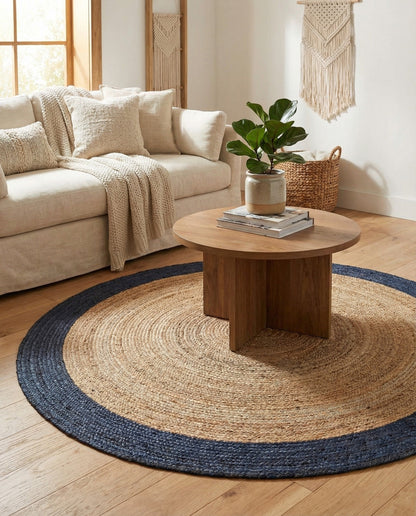 Handmade Braided Jute Round Rug